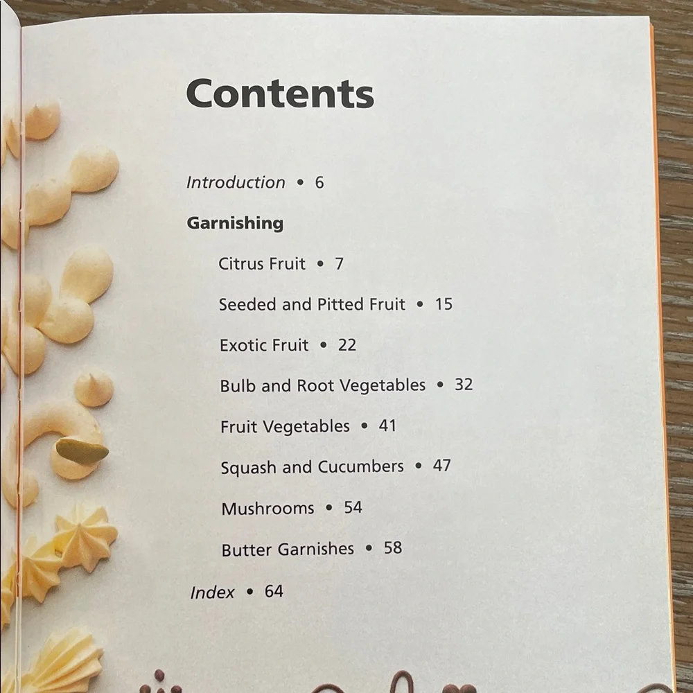 Garnishing Artful Food Decoration Cookbook